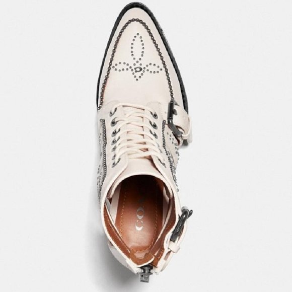 $149 *NEW* COACH Chalk Paisley Studded Bootie - Picture 4 of 11